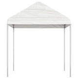 Vidaxl -Laube mit Dach 15,61X2,28X2,69 M Polyethylenweiß - afbeelding 3