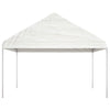 Vidaxl -Laube mit Dach 8,92 x 4,08 x 3,22 m Polyethylenweiß