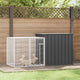 VIDAXL -Kaninchen -Hutch 200x91x100 cm verzinkter Stahl -Anthrazit -Gelenkt