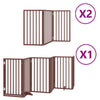 Vidaxl faltbares Hundegitter 12 Paneele 600 cm Pappelholz braun
