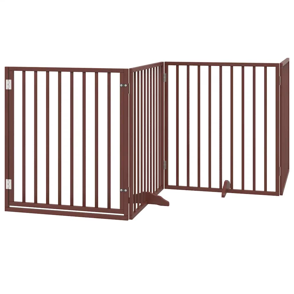 Vidaxl faltbares Hundegitter 12 Paneele 960 cm Pappelholz braun