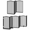 Vidaxx faltbares Hundegitter 9 Paneele 450 cm Pappelholz schwarz
