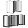 Vidaxx faltbares Hundegitter 12 Paneele 600 cm Pappelholz schwarz