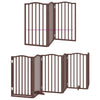 Vidaxx faltbares Hundegitter 9 Paneele 450 cm Pappelholz braun