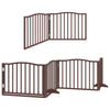 Vidaxl faltbares Hundegitter 12 Paneele 960 cm Pappelholz braun