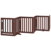 Vidaxl faltbares Hundegitter 12 Paneele 600 cm Pappelholz braun