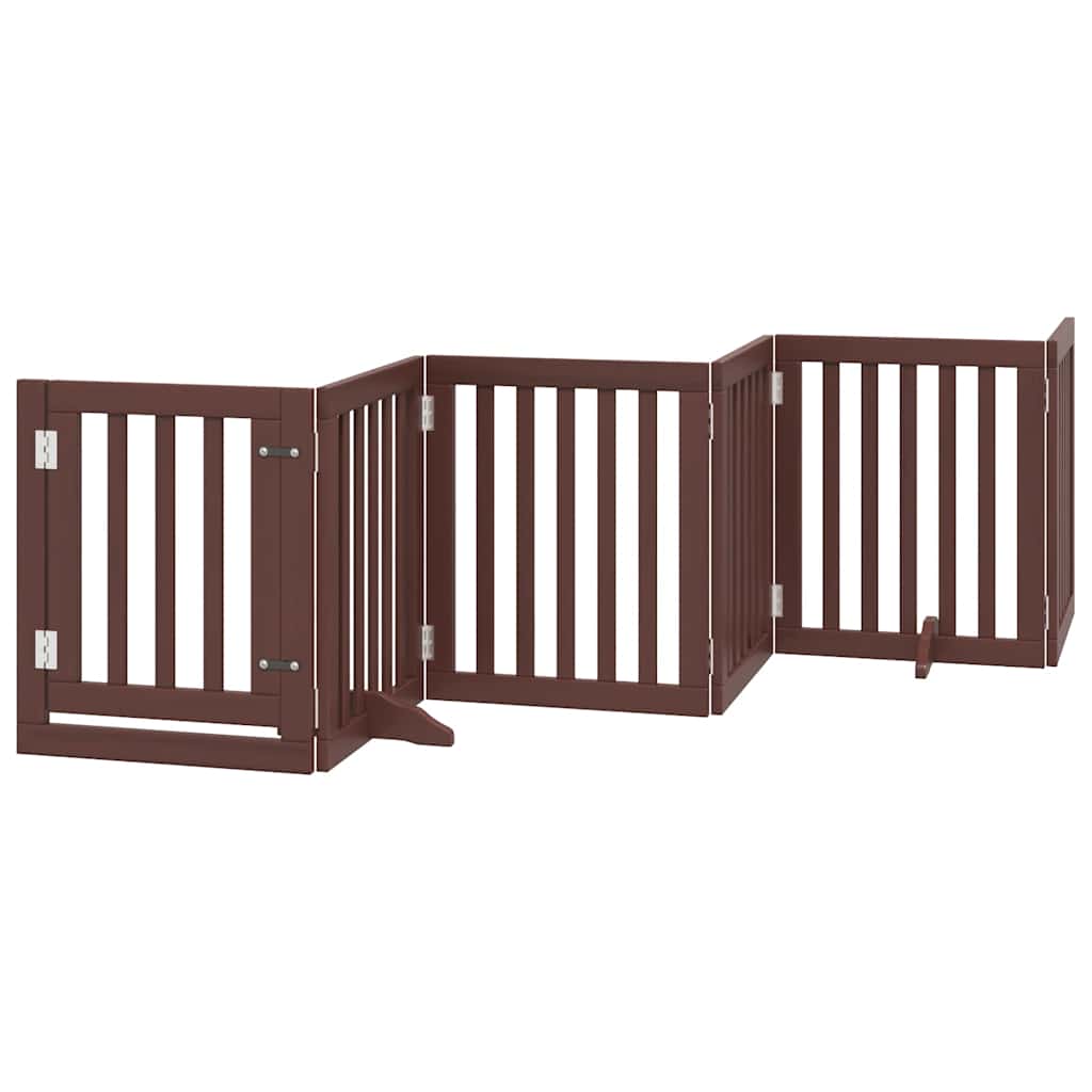 Vidaxl faltbares Hundegitter 15 Paneele 750 cm Pappelholz braun