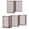 Vidaxx faltbares Hundegitter 9 Paneele 450 cm Pappelholz braun
