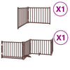 Vidaxl faltbares Hundegitter 6 Paneele 480 cm Pappelholz braun