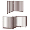 Vidaxx faltbares Hundegitter 8 Paneele 640 cm Pappelholz braun