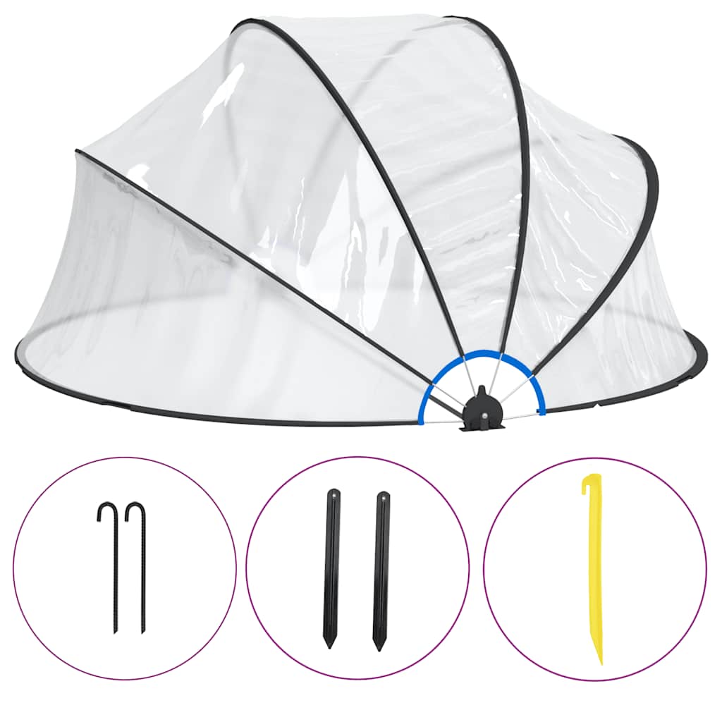 Vidaxl Schwimmbaddach um 315 x 158 cm PVC