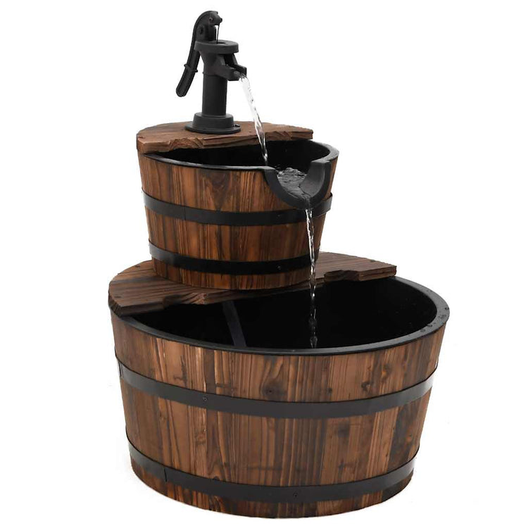 Vidaxl Wasserbrunnen mit Pumpe 44,5 x 44,5 x 58 cm Festkieferholz