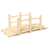 Vidaxl Garden Bridge mit Handläufen 150x67x56 cm Solid Pinewood
