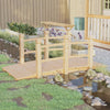 Vidaxl Garden Bridge mit Handläufen 150x67x56 cm Solid Pinewood