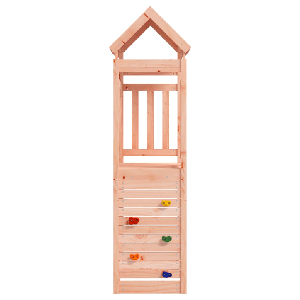 Vidaxl -Spielturm mit Felswand 53x110.5x214 cm Solid Douglashout