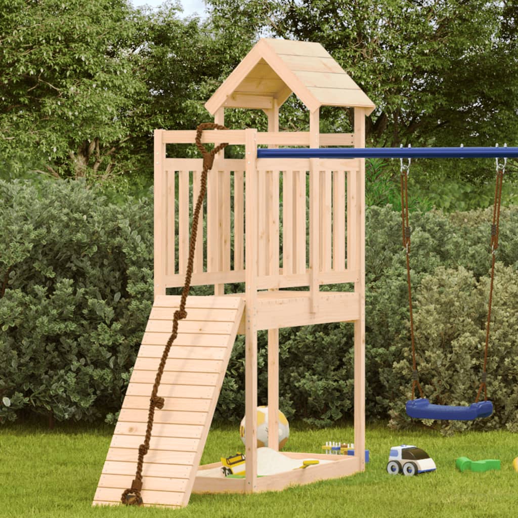 VIDAXL -Spielturm 52.5x110.5x214 cm Festkiefer