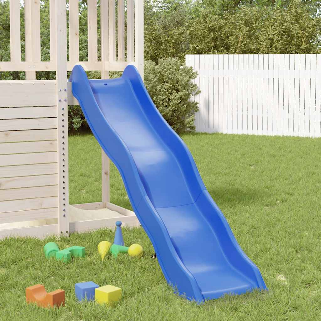 Vidaxl Kinderrutsche 174x38 cm Polypropenblau
