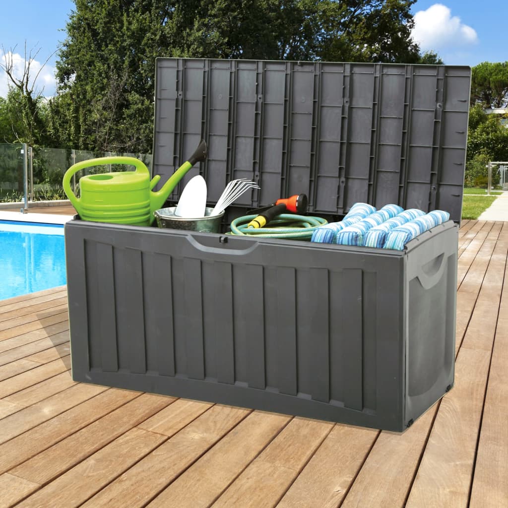 VIDAXL -Speicherbox 118x53x57 cm Polypropylenschwarz