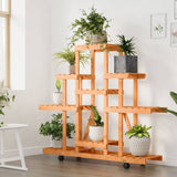 VIDAXL -Anlagenstandard mit Rädern 110x25x101 cm fester Vurenhout - afbeelding 3