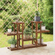 Vidaxl Plant Standard 110x25x73 cm Festkieferholz