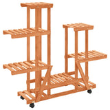 VIDAXL -Pflanzenstandard mit Rädern 95x25x101 cm Feststoff Vurenhout - afbeelding 2