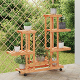 VIDAXL -Pflanzenstandard mit Rädern 95x25x101 cm Feststoff Vurenhout - afbeelding 1