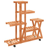 VIDAXL -Pflanzenstandard mit Rädern 95x25x101 cm Feststoff Vurenhout - afbeelding 2
