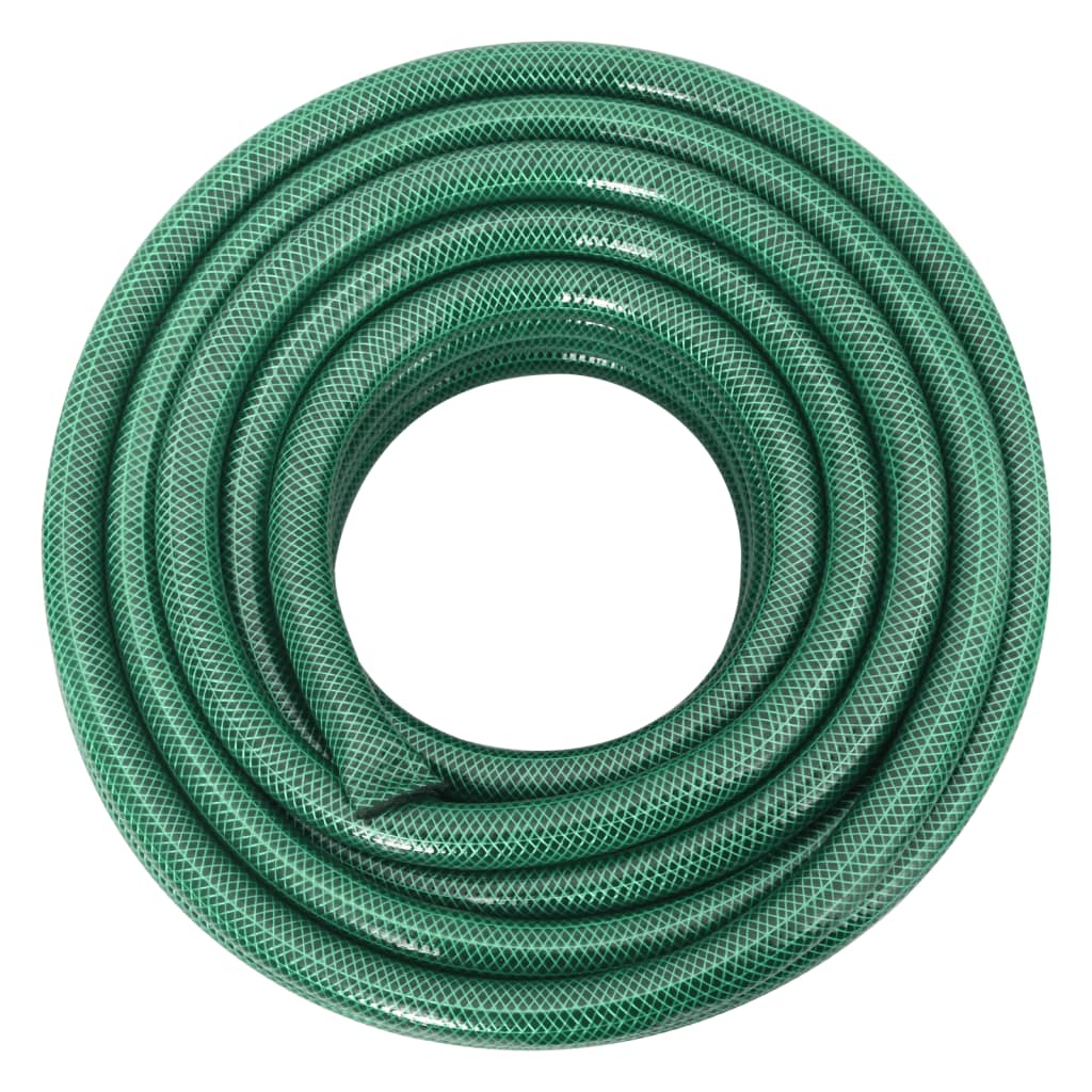 Vidaxl Gartenschlauch mit Kupplungsset 0,9'' 100 m PVC grün