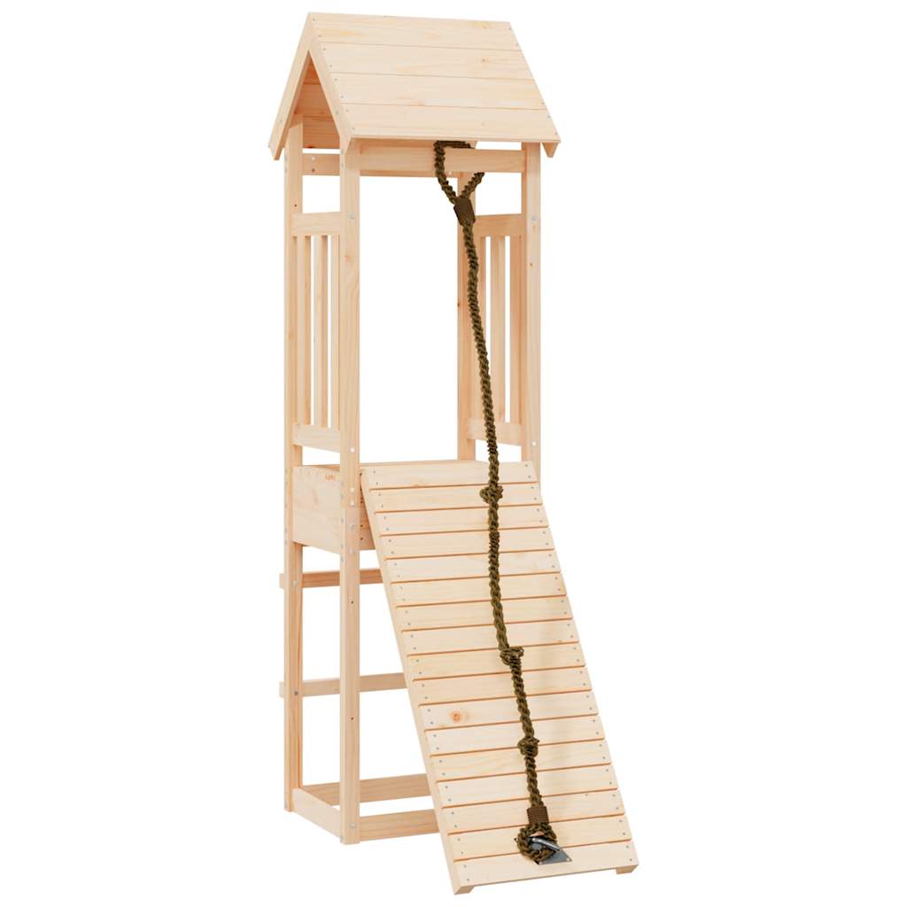 Vidaxl Speelhuis mit Kletterwand Festkiefer