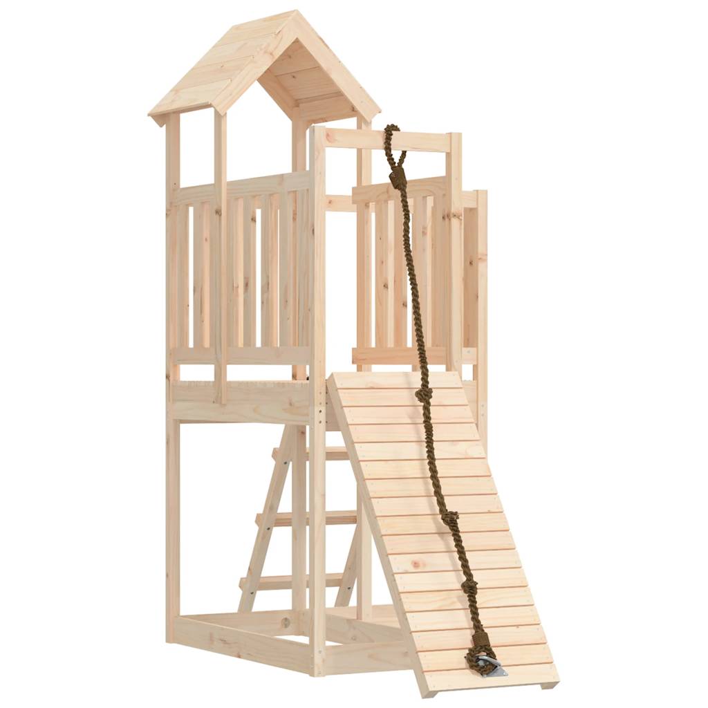 Vidaxl Speelhuis mit Kletterwand Festkiefer