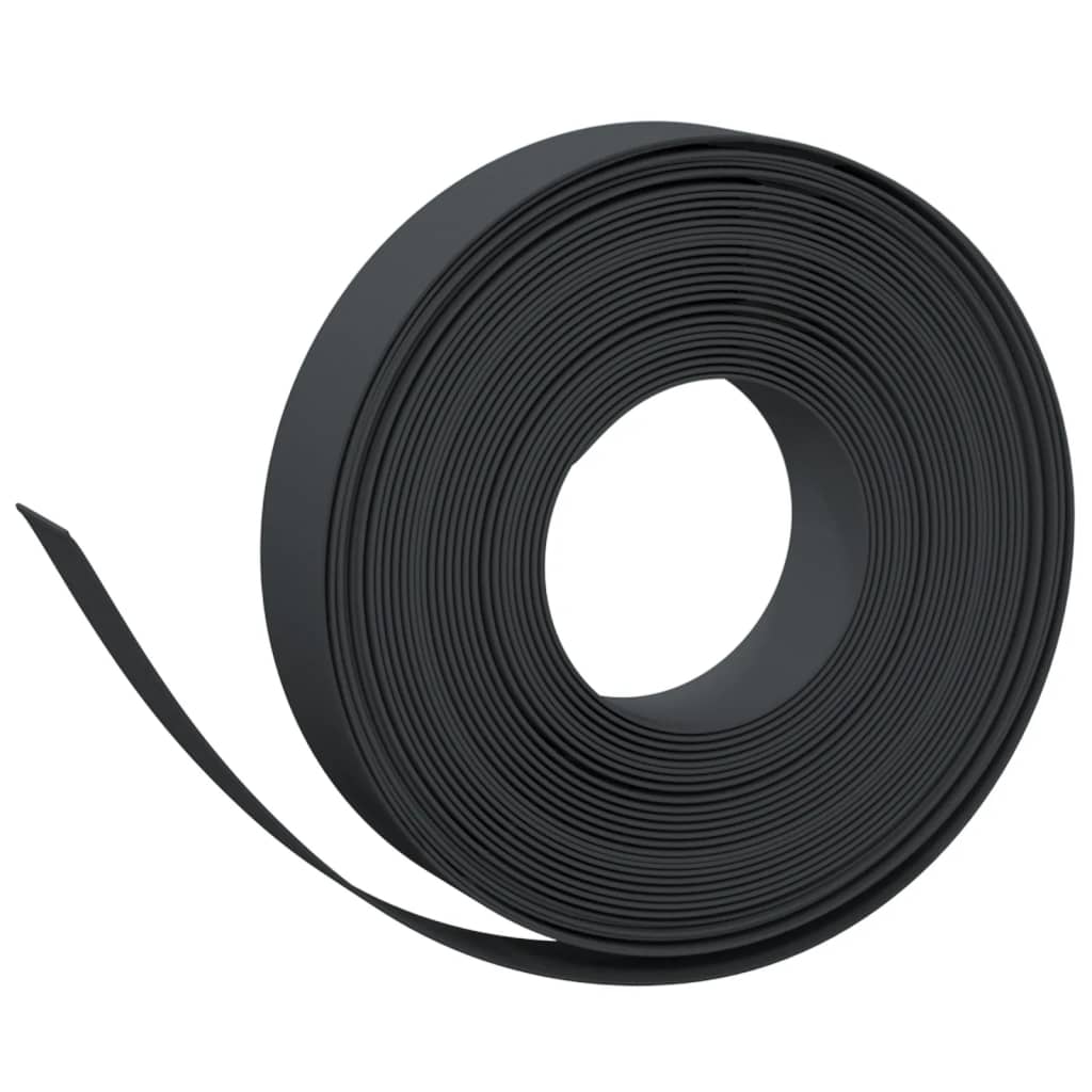 Vidaxl Gartenkanten 3 St 10 m 10 cm Polyethylen Schwarz