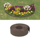Vidaxl Gartenkanten 5 ST 10 m 15 cm Polyethylenbraun