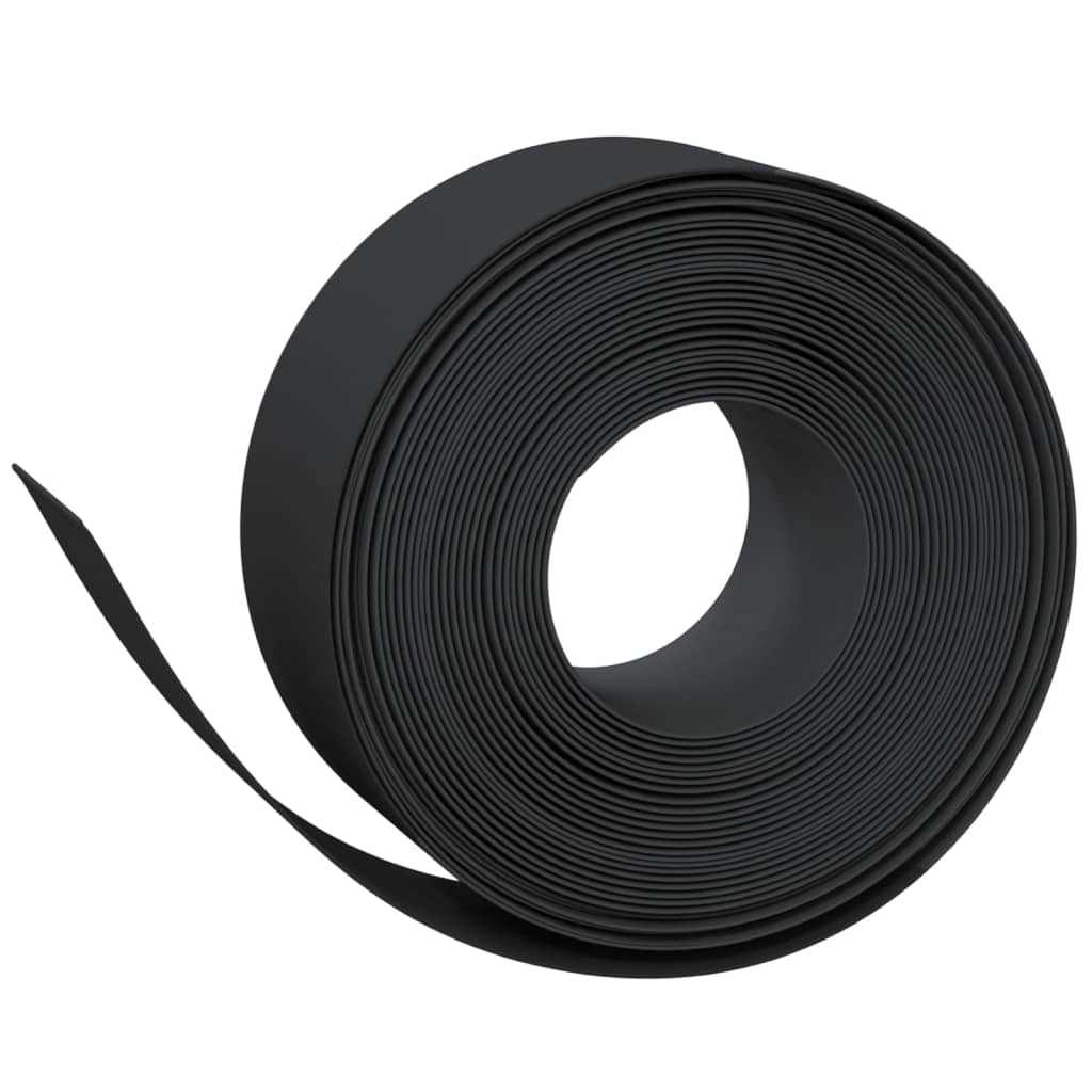 Vidaxl Gartenkanten 5 ST 10 m 20 cm Polyethylen Schwarz