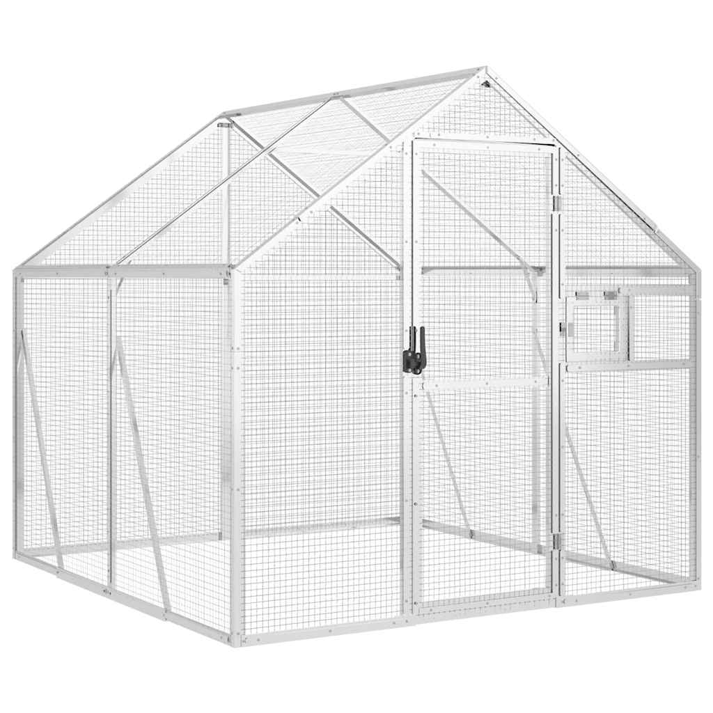 Vidaxx Voliere 1,79x2x1,85 m Aluminium Silber