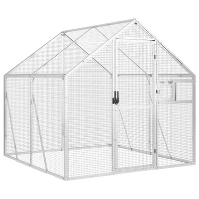 Vidaxx Voliere 1,79x2x1,85 m Aluminium Silber