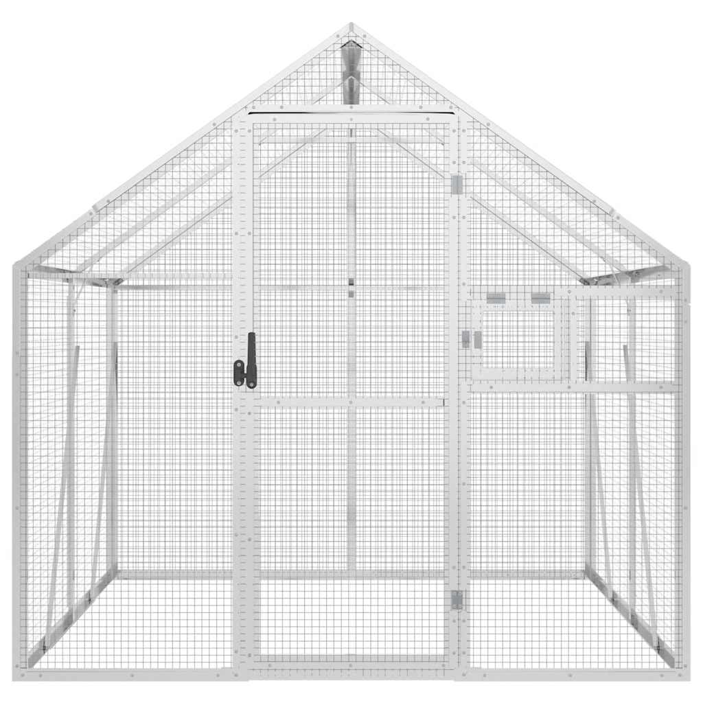 Vidaxx Voliere 1,79x2x1,85 m Aluminium Silber