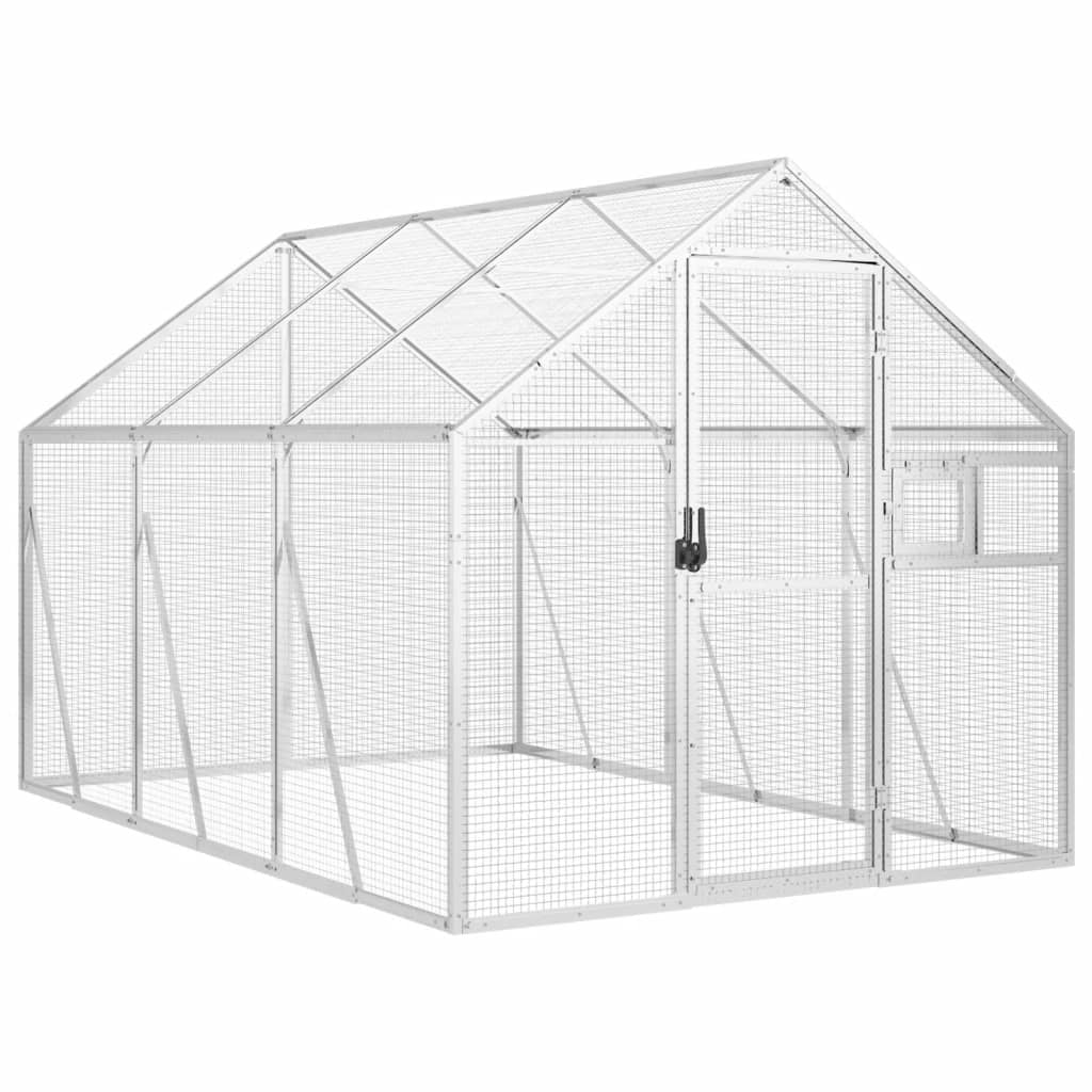 Vidaxx Voliere 1,79x3x1,85 m Aluminium Silber