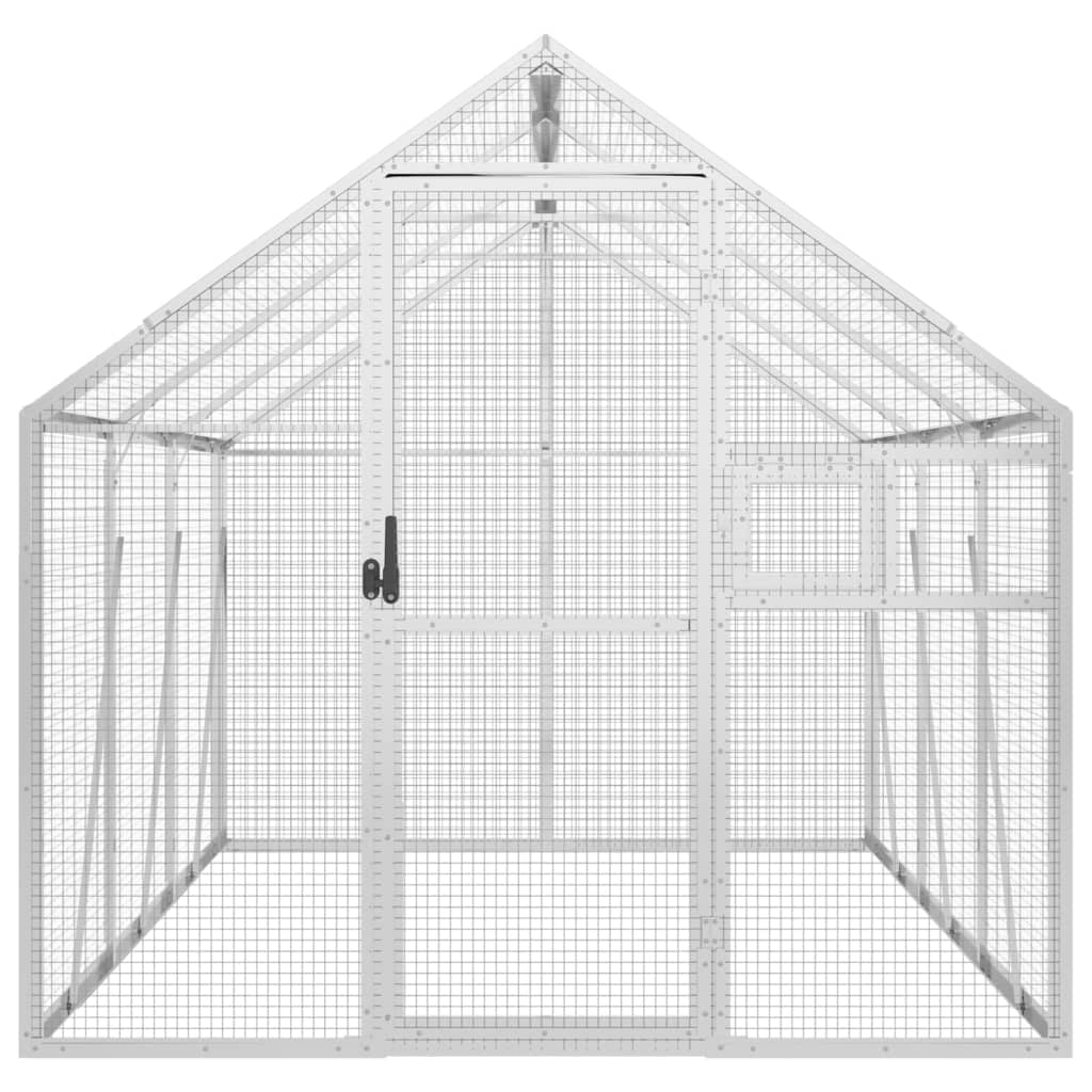 Vidaxx Voliere 1,79x3x1,85 m Aluminium Silber