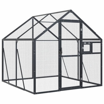 Vidaxx Voliere 1,79x2x1,85 m Aluminium Anthrazit