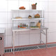 VIDAXL -Küchentisch mit Top 120x60x145 cm Edelstahl