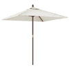 Vidaxx Sonnenschirm mit Holzstange 198x198x231 cm sandfarben