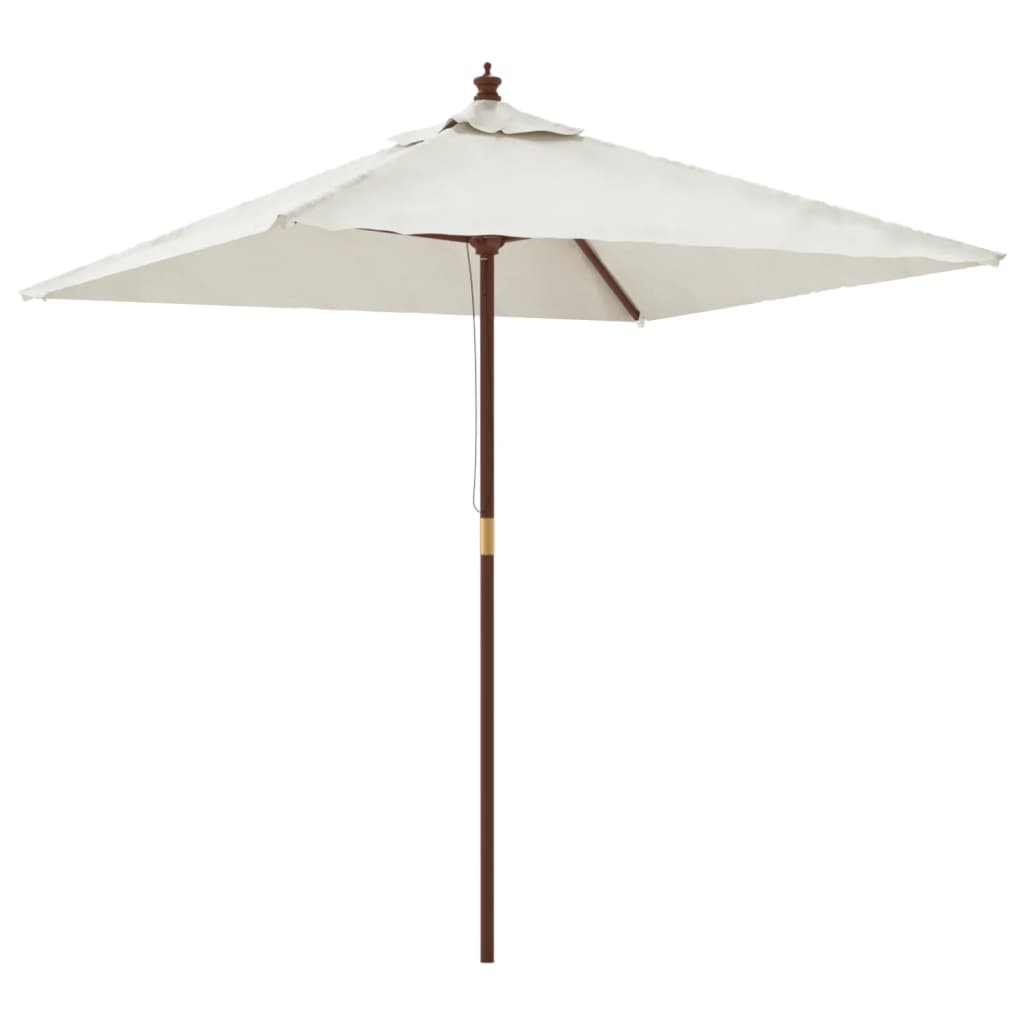 Vidaxx Sonnenschirm mit Holzstange 198x198x231 cm sandfarben