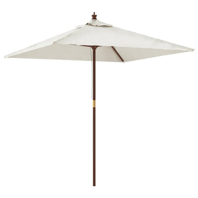 Vidaxx Sonnenschirm mit Holzstange 198x198x231 cm sandfarben