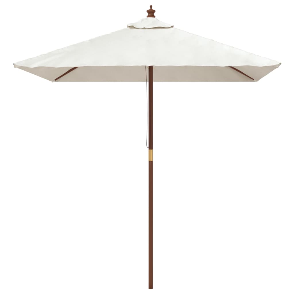 Vidaxx Sonnenschirm mit Holzstange 198x198x231 cm sandfarben
