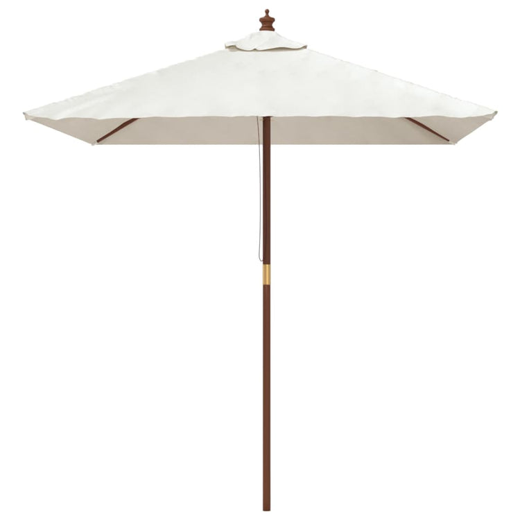 Vidaxx Sonnenschirm mit Holzstange 198x198x231 cm sandfarben