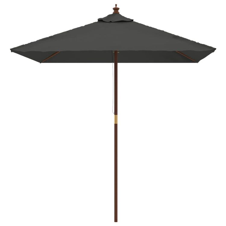 VIDAXL -Parasol mit Holzstange 198x198x231 cm Anthrazit -gelöscht
