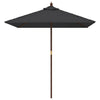 Vidaxl Parasol mit Holzstange 198x198x231 cm Schwarz