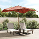 VIDAXL -Parasol mit Holzstangen 300x300x273 cm Terrakotta -gelöscht