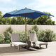 Vidaxl -Parasol mit Holzstangen 300x300x273 cm Azurblau