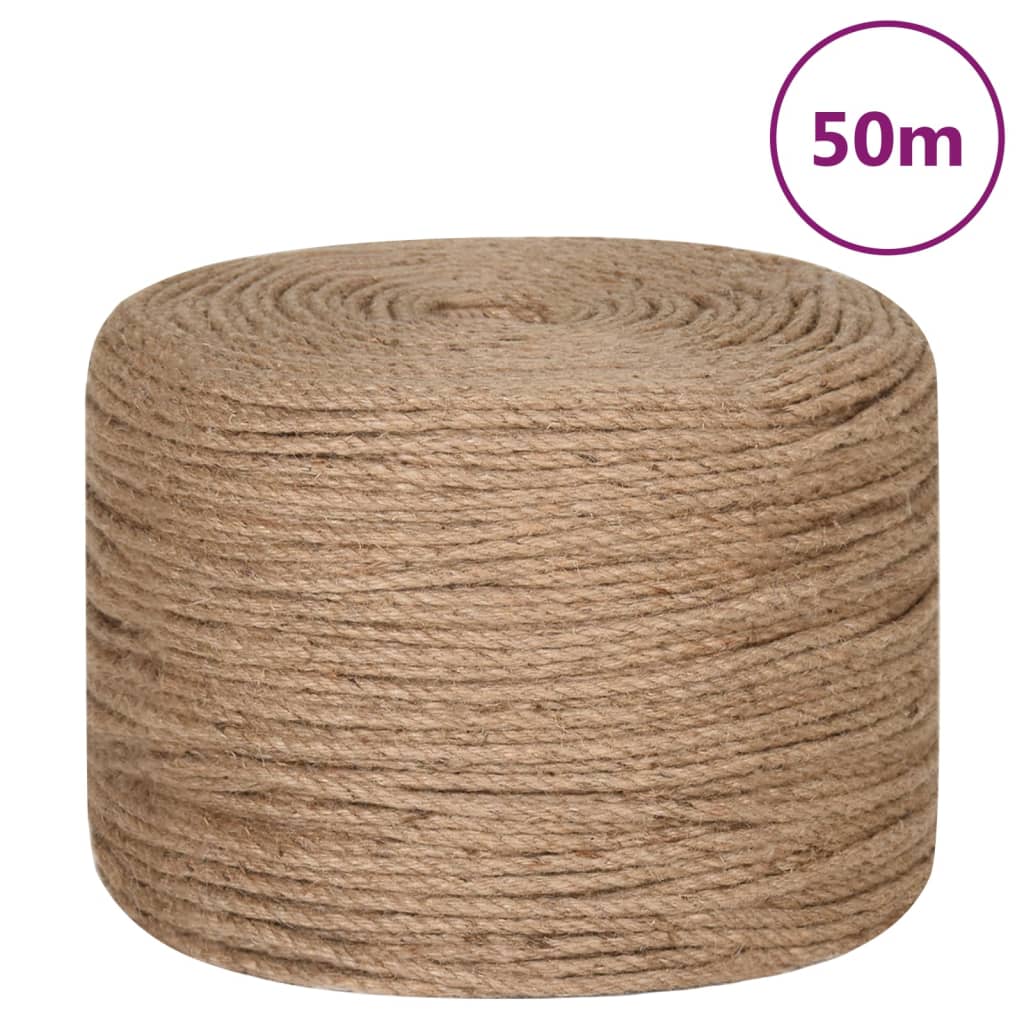 Vidaxl -Seil 50 m lang 4 mm dicker Jute
